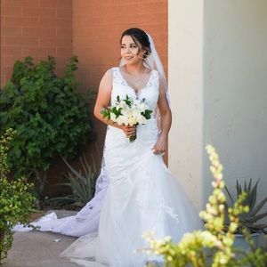 White wedding dress